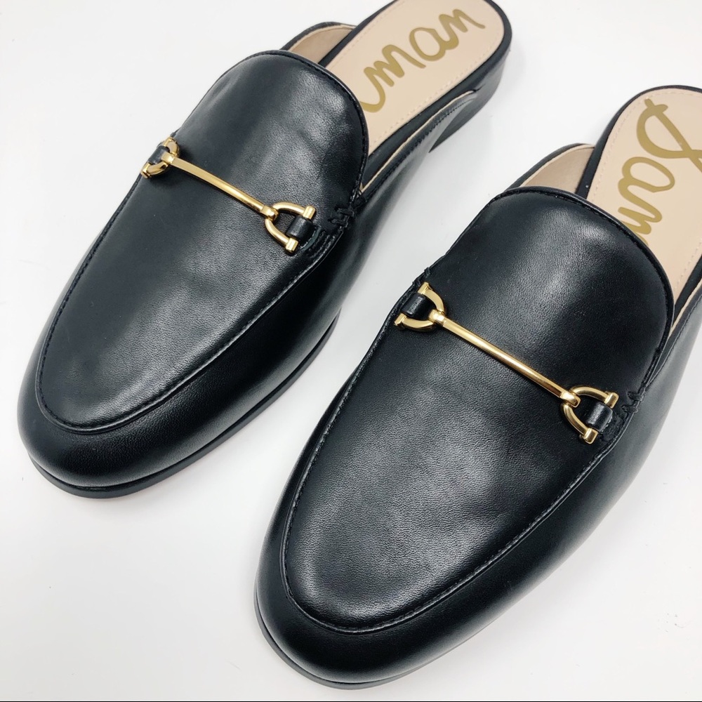 Sam Edelman Lounette Black Leather Mules - Picture 10 of 11